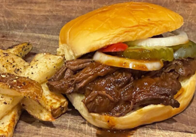 Braised Venison Sandwich