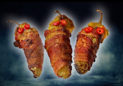 Bacon Wrapped Stuffed Mummies