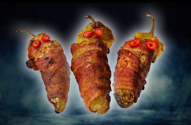 Bacon Wrapped Stuffed Mummies