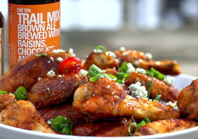 Alpha wings with Flying Fish Beer Sauce
