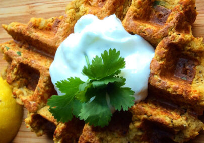 Chickpea waffles