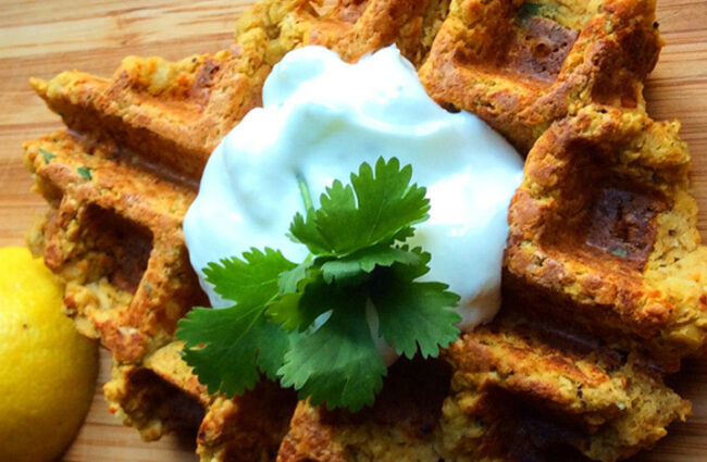 Chickpea waffles
