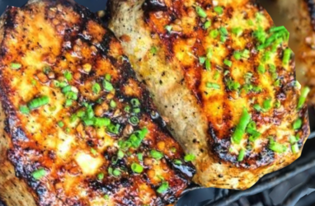 BBQ Bob's Pork Chops Glazed with Garlic & Honey Teriyaki