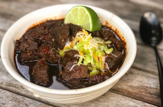 Texas venison chili